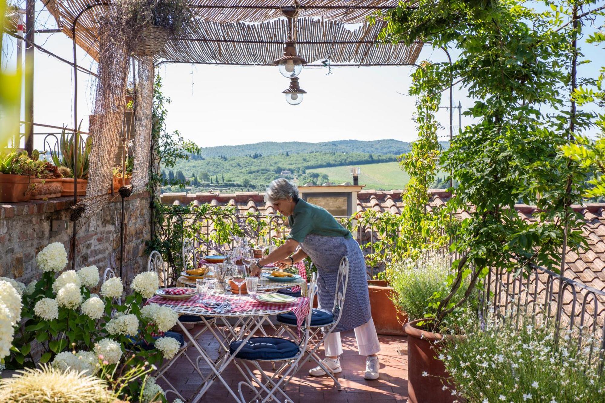 Le Terrazze Del Chianti B&B Residenza D'Epoca E Di Charme San Donato in Poggio Exteriör bild