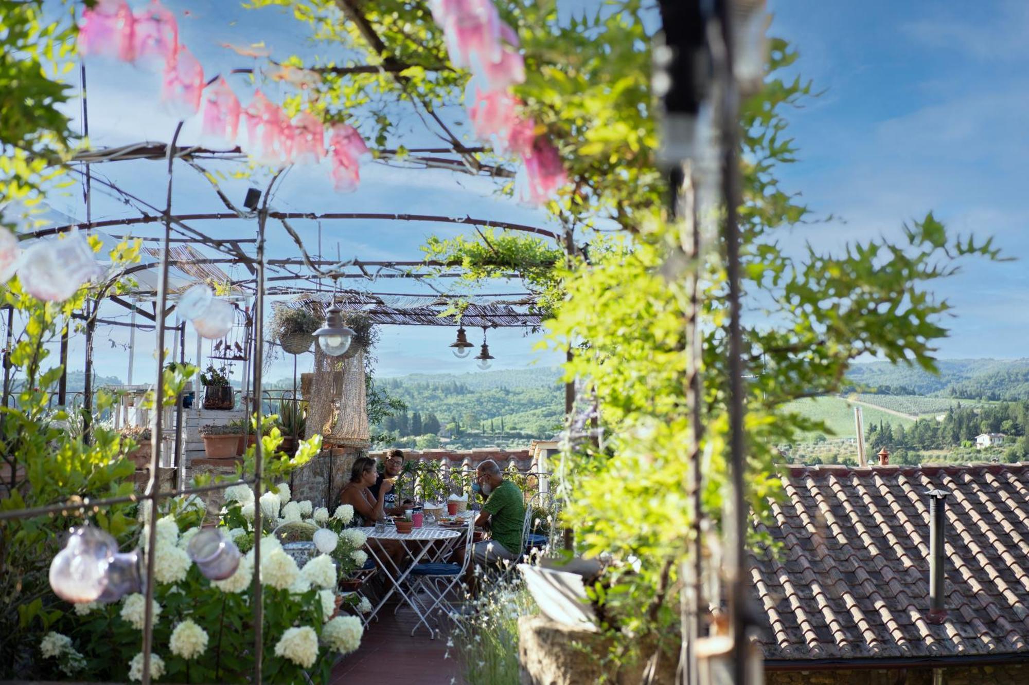 Le Terrazze Del Chianti B&B Residenza D'Epoca E Di Charme San Donato in Poggio Exteriör bild